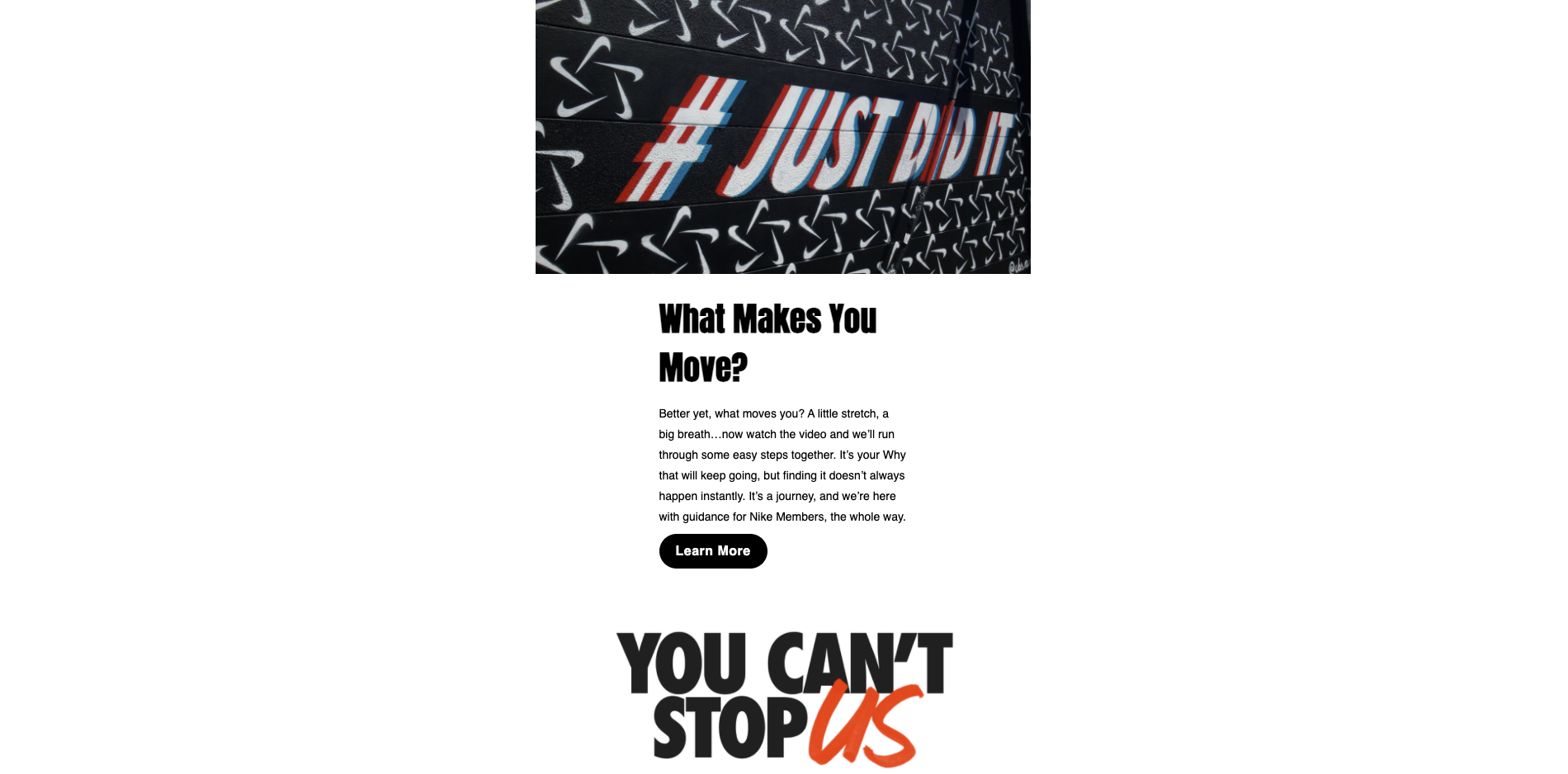 Nike Promo Email